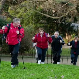 Sport seniors en plein air : Marche nordique au parc des Buttes Chaumont