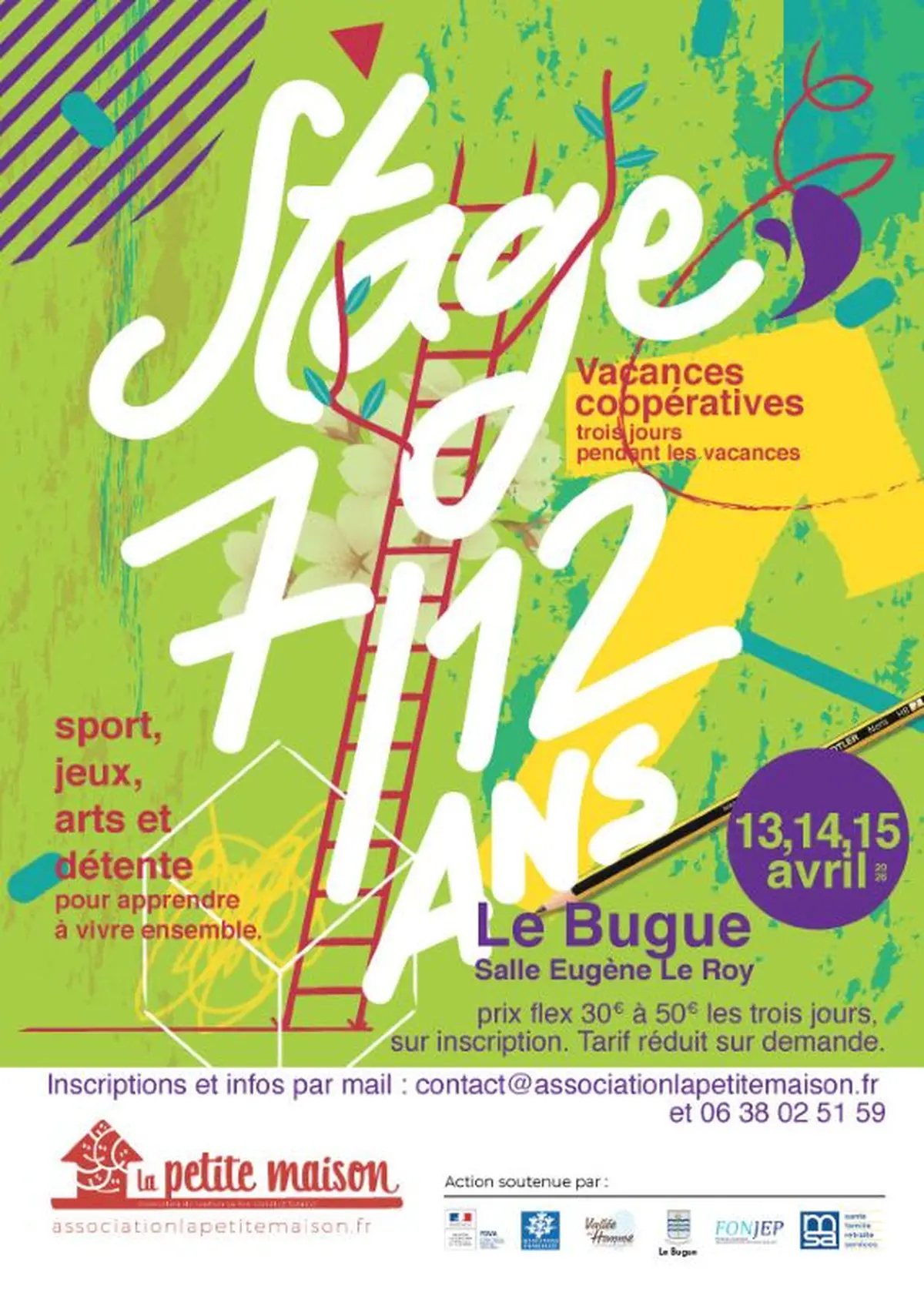 Stage 7/12 ans - vacances coopératives