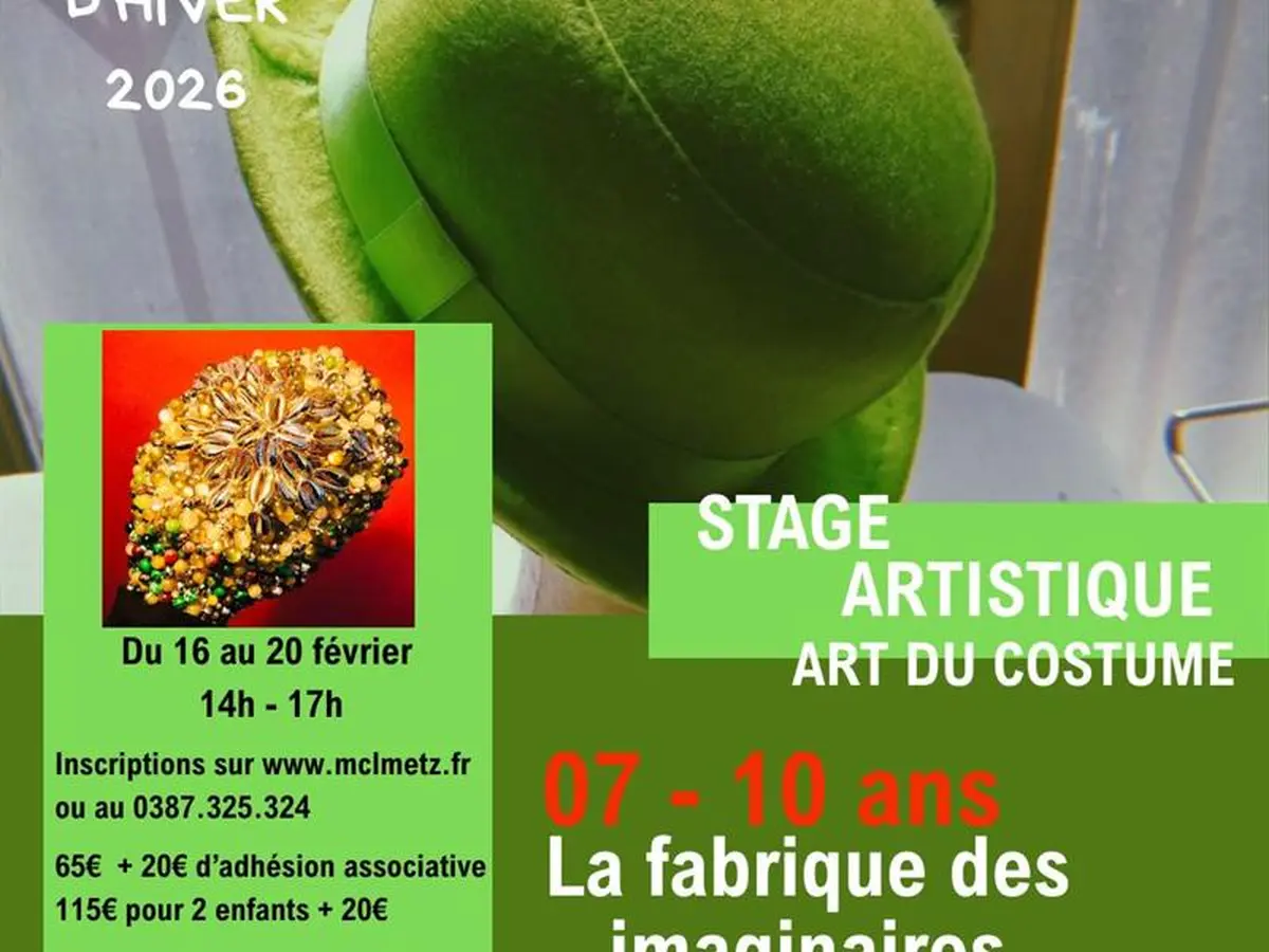 Stage artistique d'hiver à la MCL - Art du costume