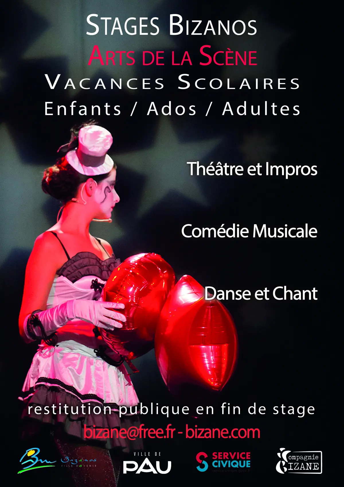 Stage Arts de la scène - Enfants, Ados, Adultes