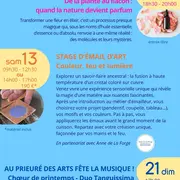 Stage au Prieuré des Arts au mois de Juin à Saint-Rémy