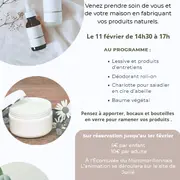 stage cosmetique et produits ménagers