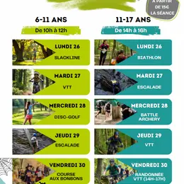 Stage d'automne multi-activités