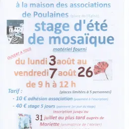 Stage d'été de mosaïque