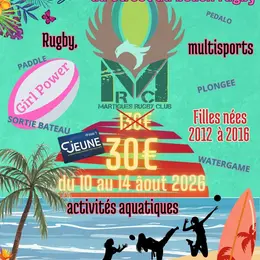 Stage d'été de Rugby plage et activités aquatiques 100% filles