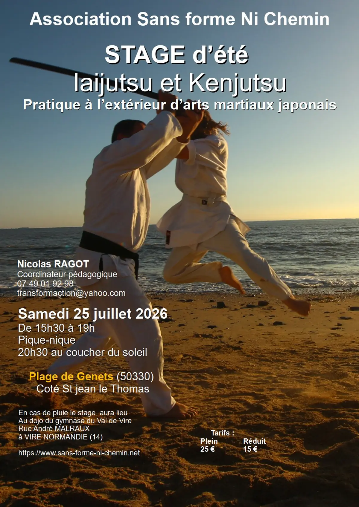 Stage d'été Iaijutsu et Kenjutsu - Arts martiaux traditionnels japonais