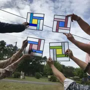 Stage d'initiation au vitrail à Lugos (33)