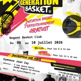 Stage d'initiation et perfectionnement au Basket
