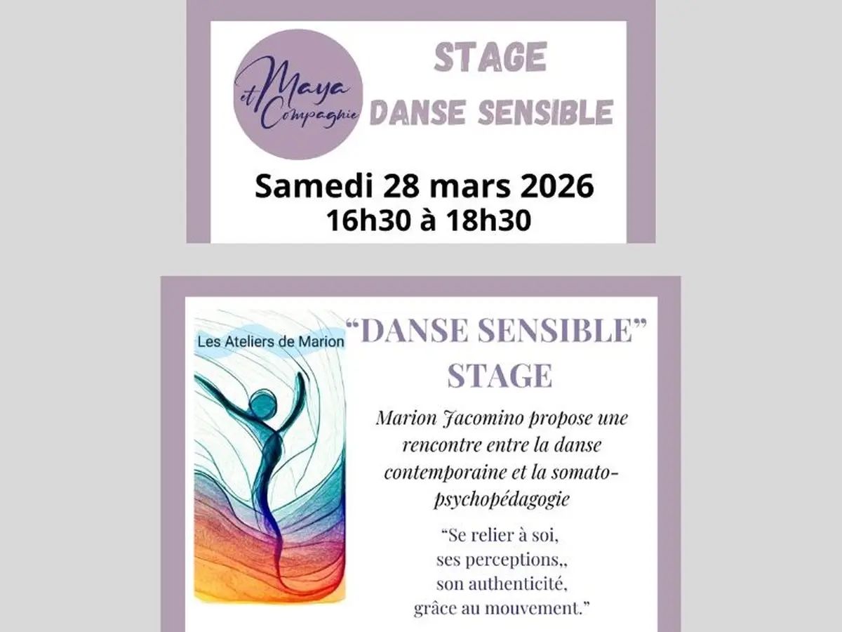 Stage Danse sensible à Bourg