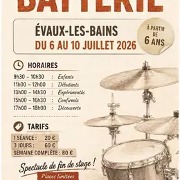 Stage de batterie