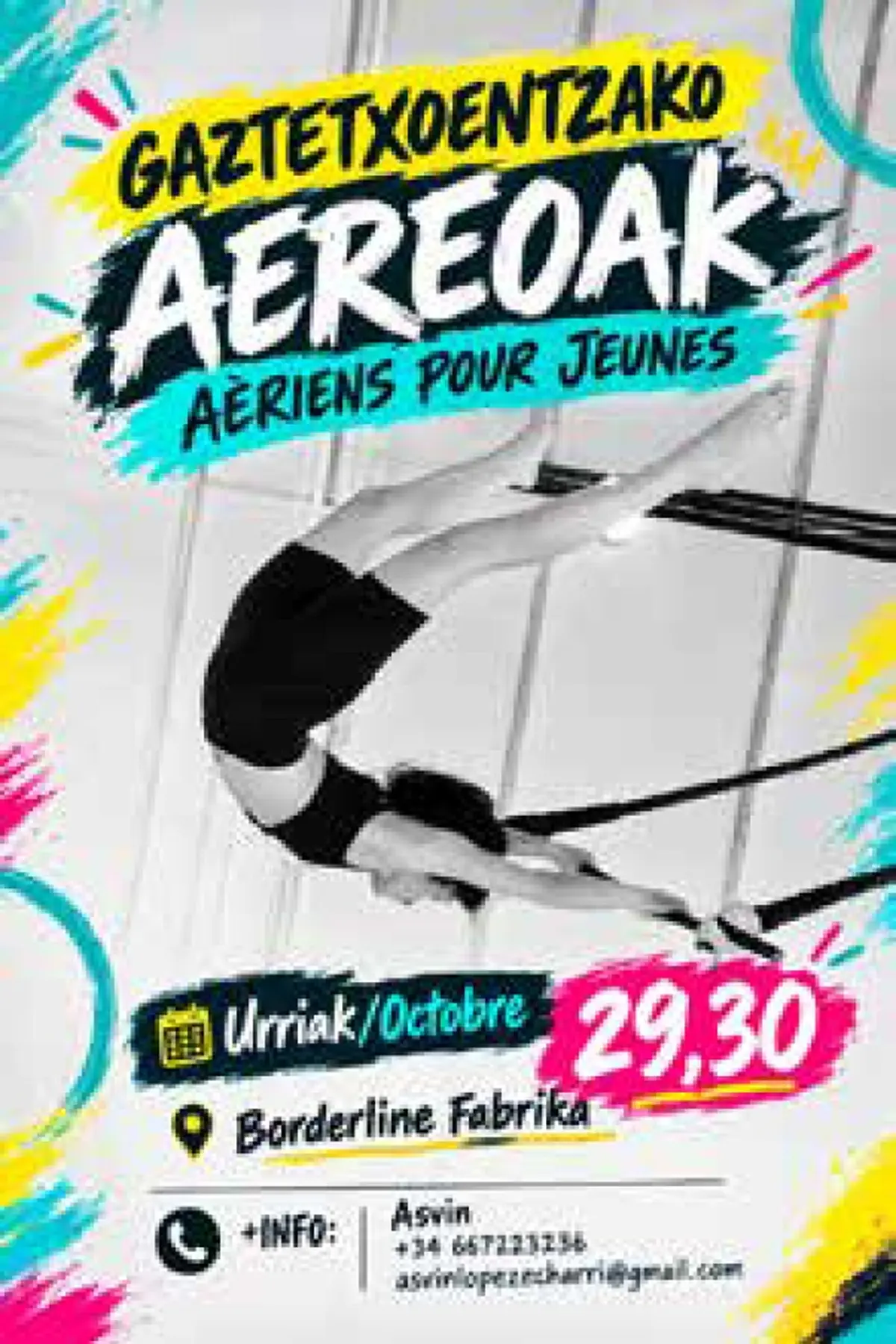 Stage de cirque aérien Asvin López