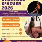 Stage de cirque vacances d'hiver
