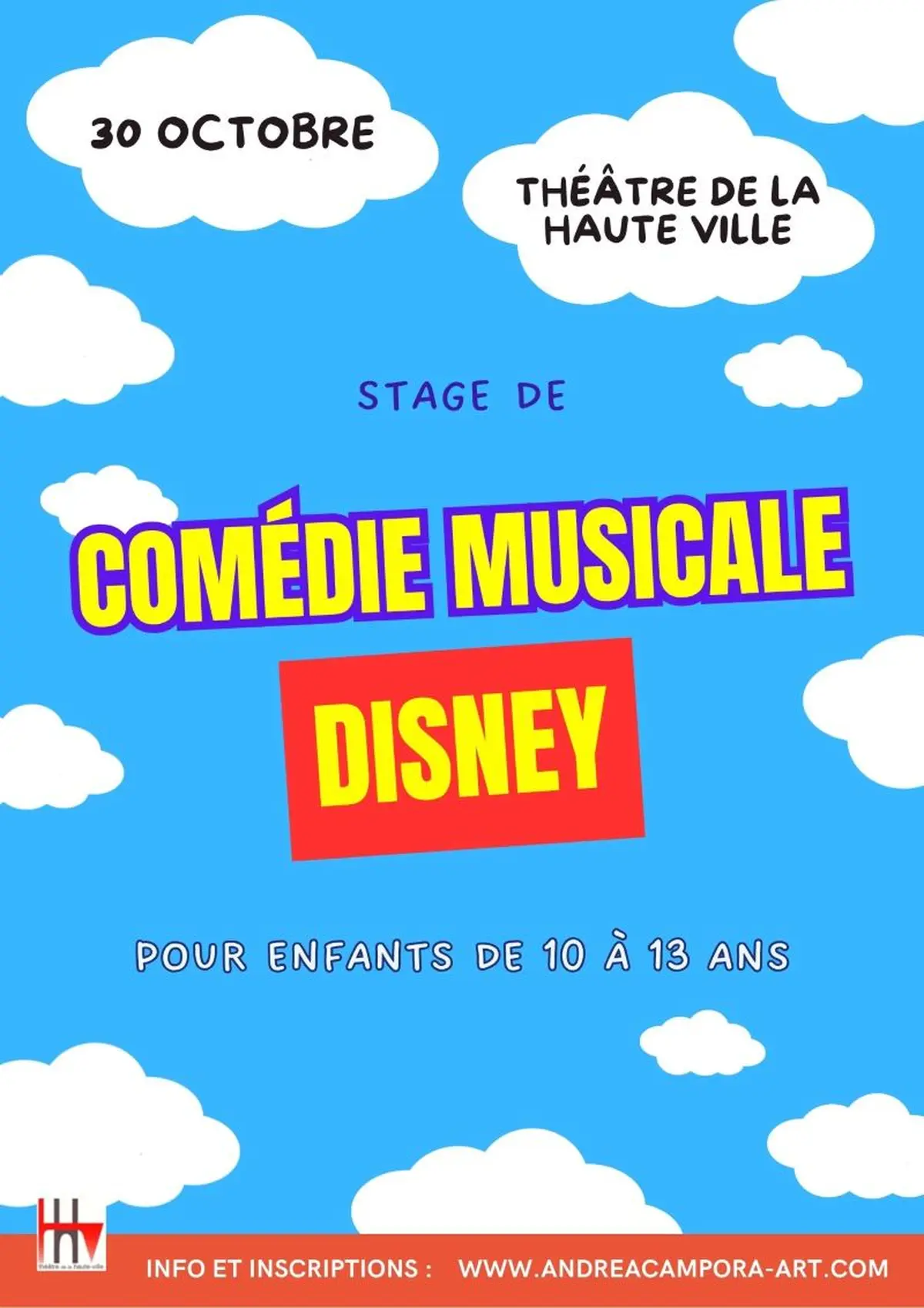 Stage de comédie musicale pour enfants : DISNEY