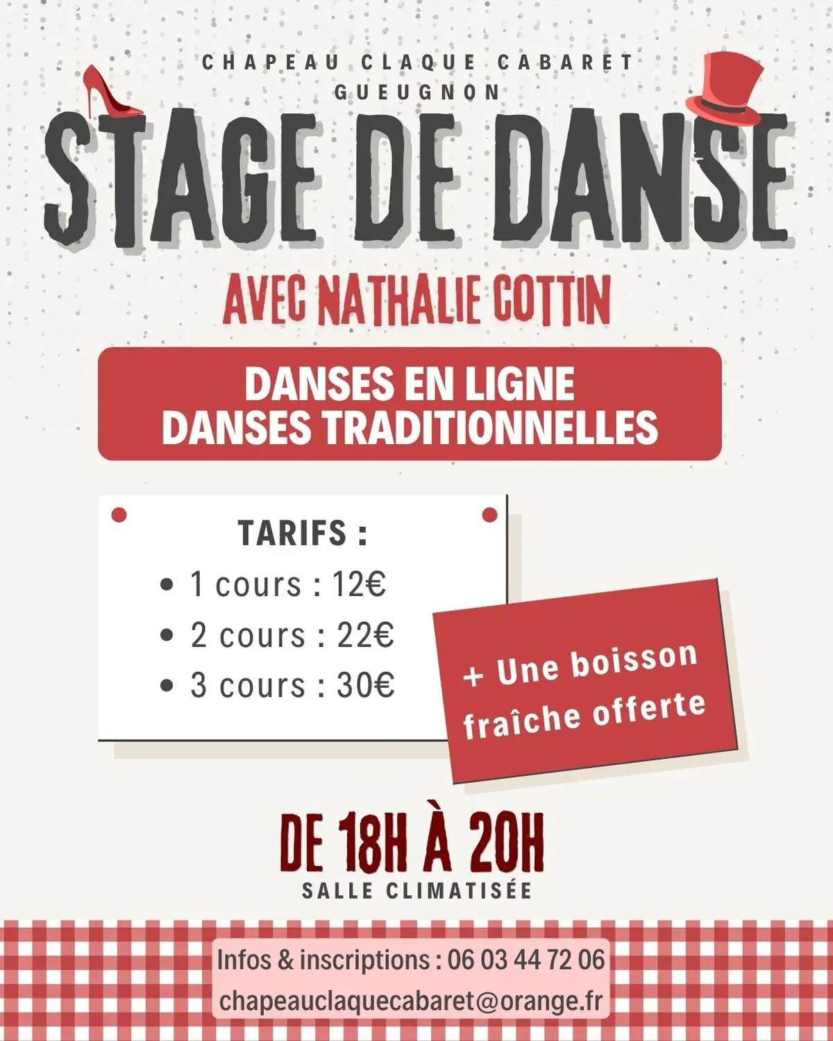 Stage de danse au Chapeau Claque Cabaret