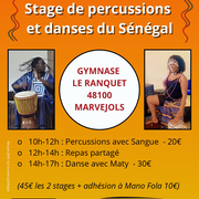 Stage De Danse Et Percussions Du Sénégal