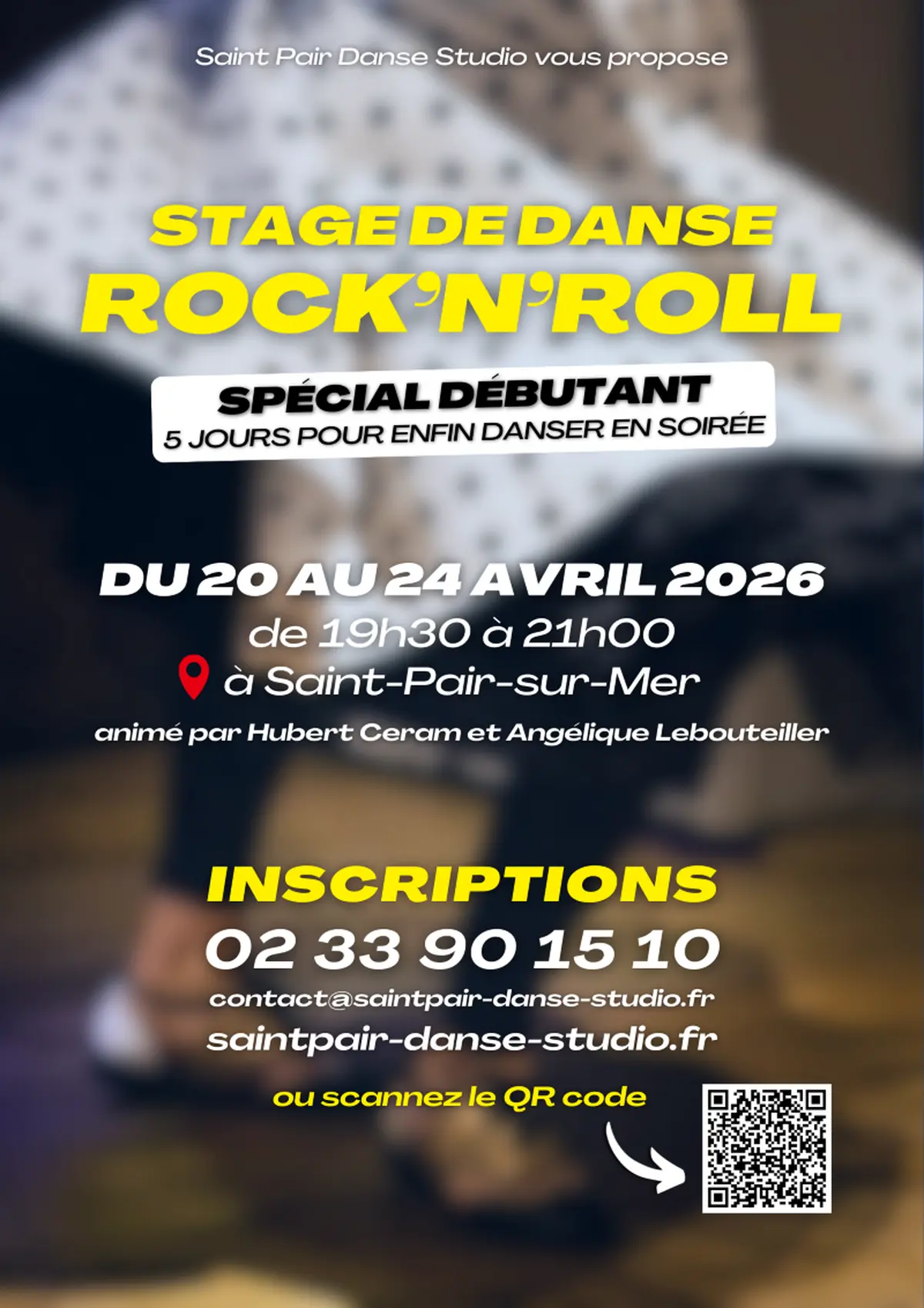 Stage de danse rock spécial débutant du 20 au 24 avril 2026