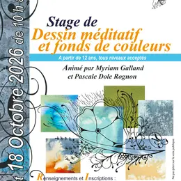 Stage de dessin méditatif et fonds de couleurs