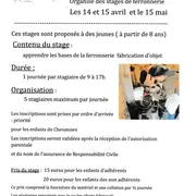 Stage de ferronnerie