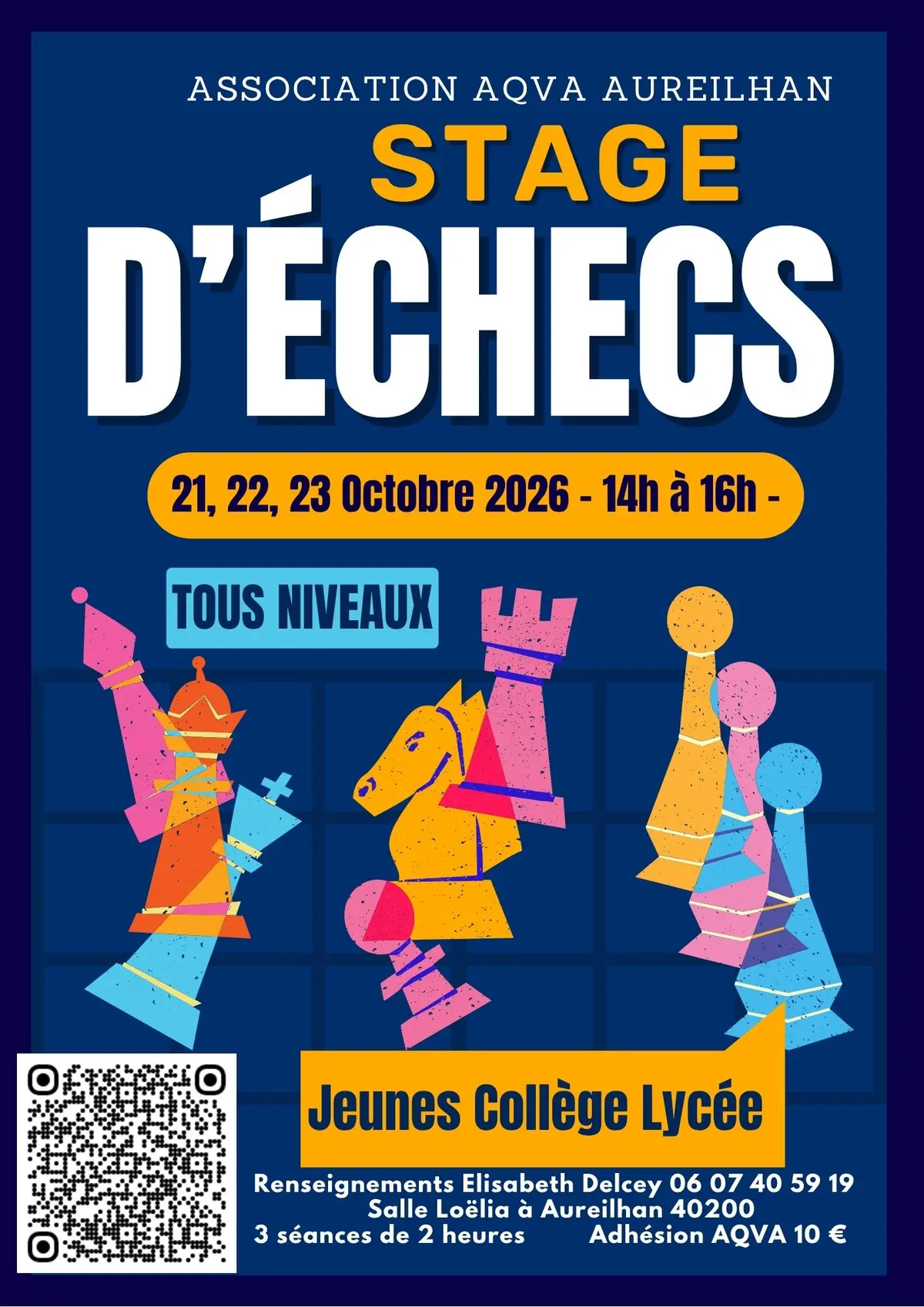 Stage de jeux d'échecs