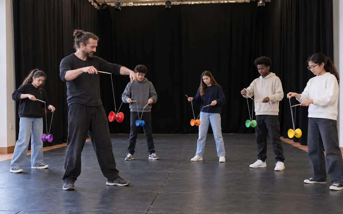 Stage de jonglage : initiation au diabolo