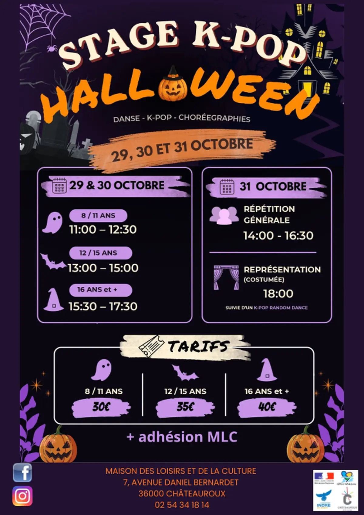 Stage de K-Pop Halloween