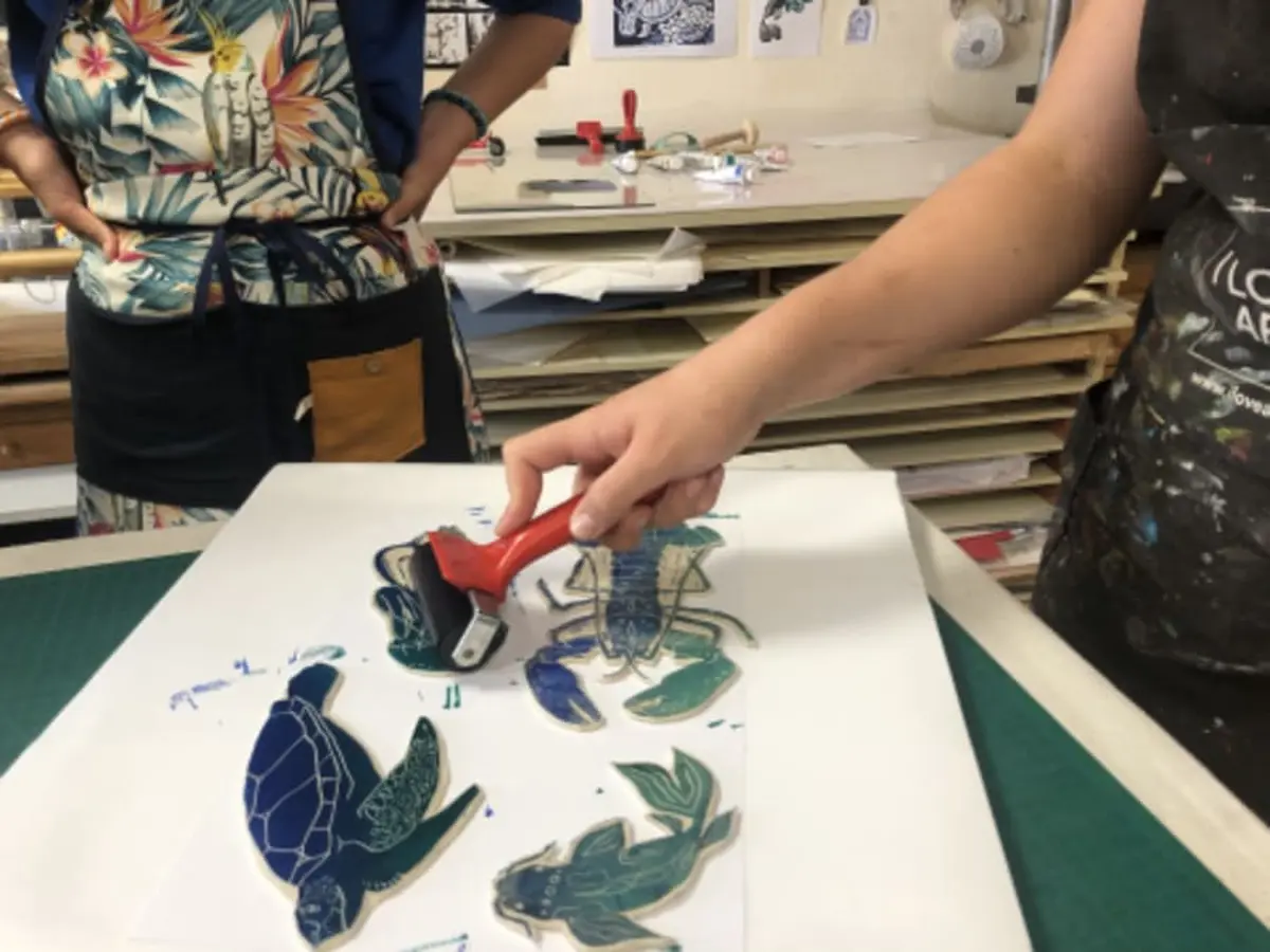 Stage de linogravure color&eacute;e &agrave; Rez&eacute; (44)