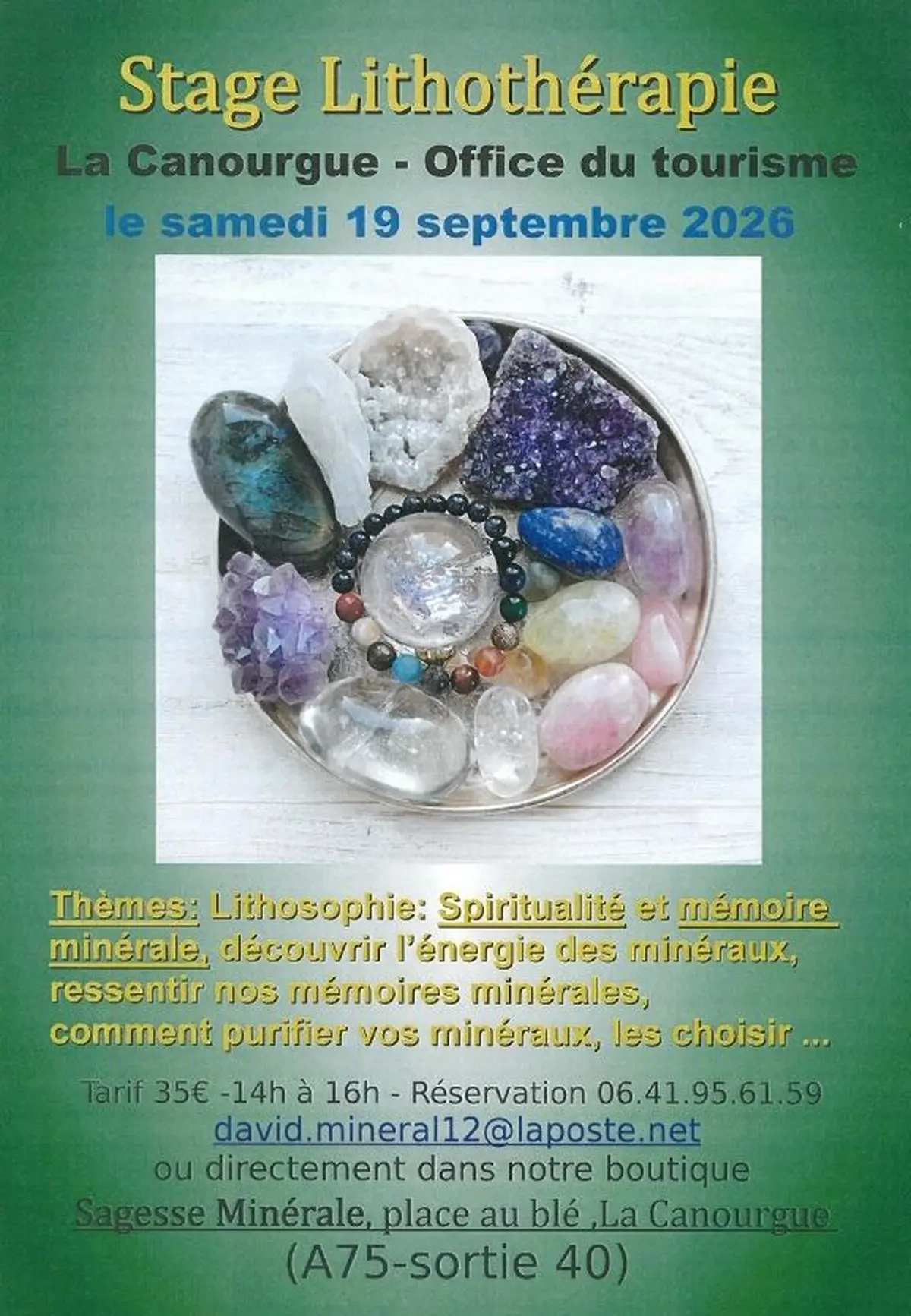 Stage De Lithothérapie