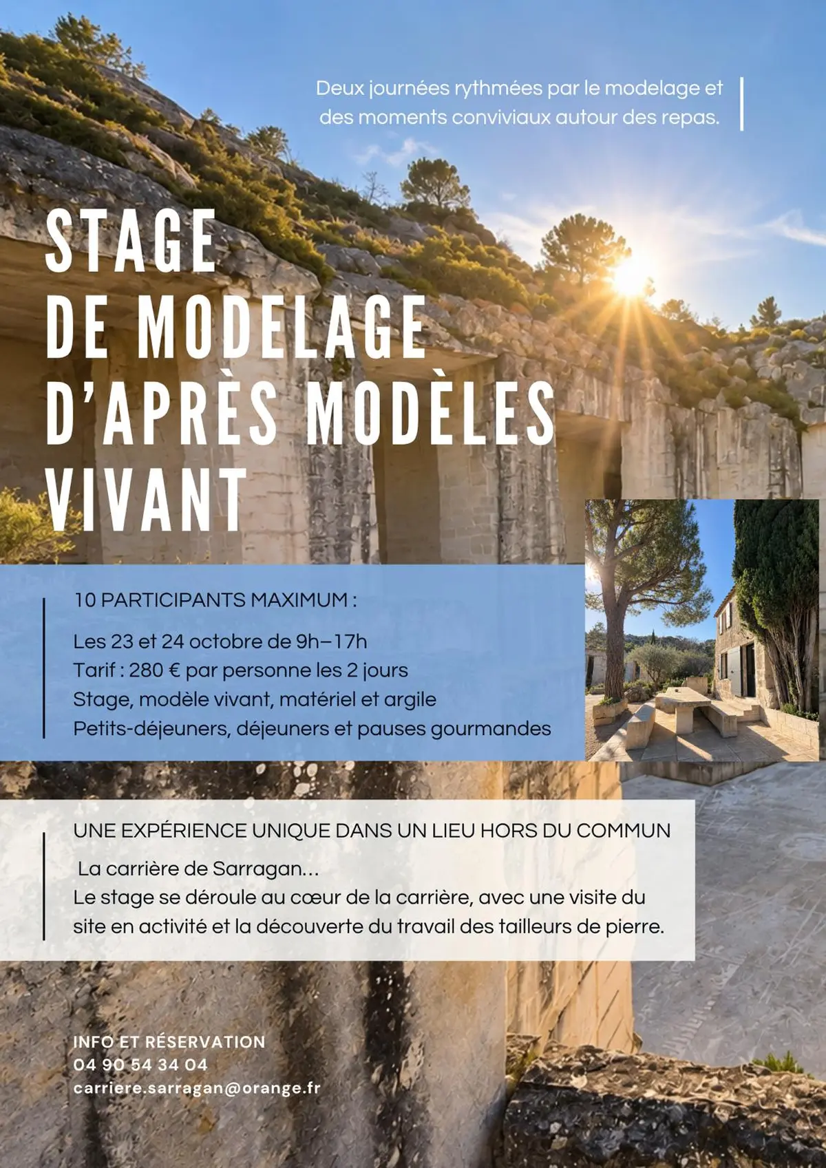 Stage de modelage à Sarragan