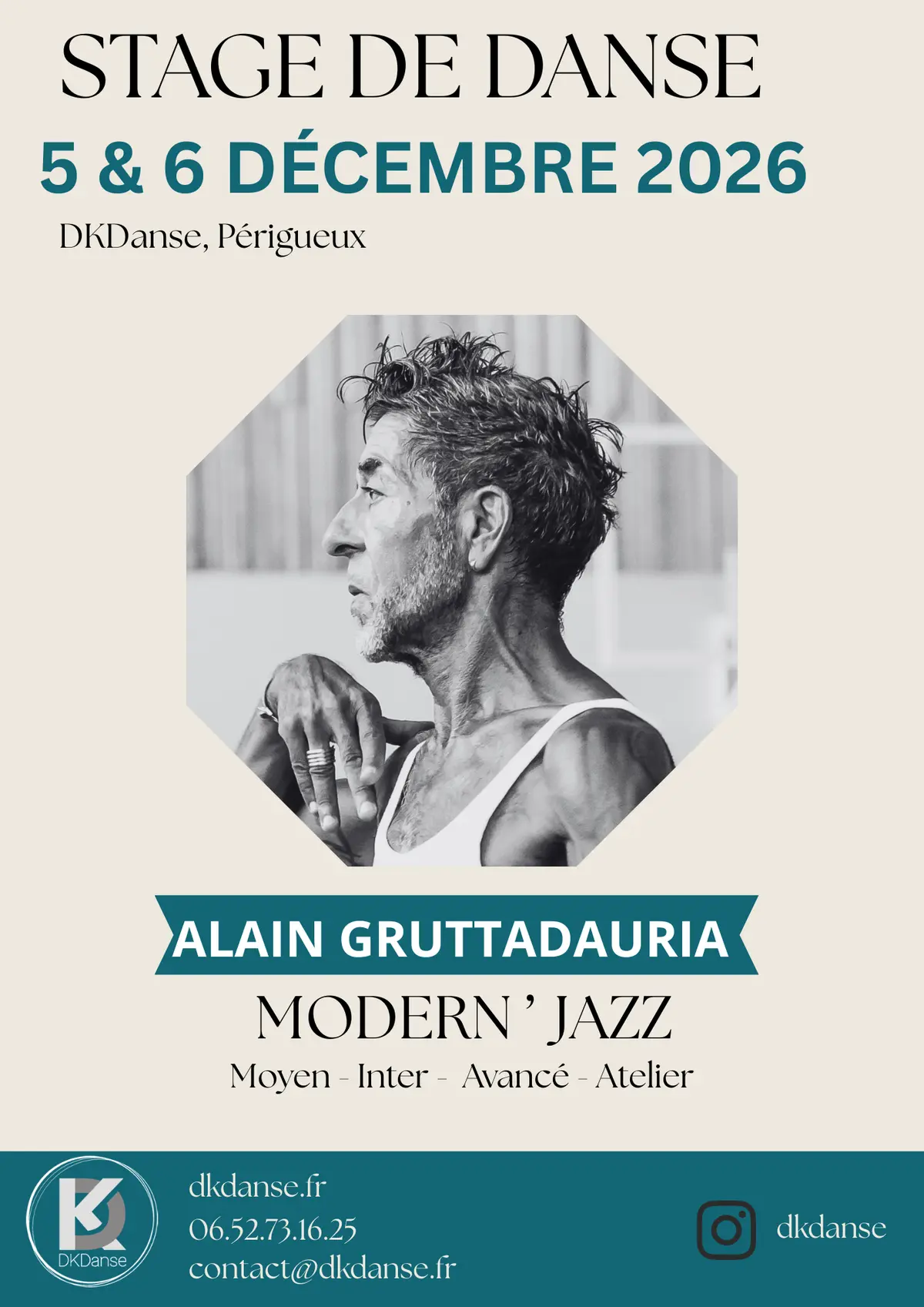 Stage de Modern'Jazz - Alain Gruttadauria - DKDanse