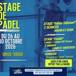 Stage de Padel