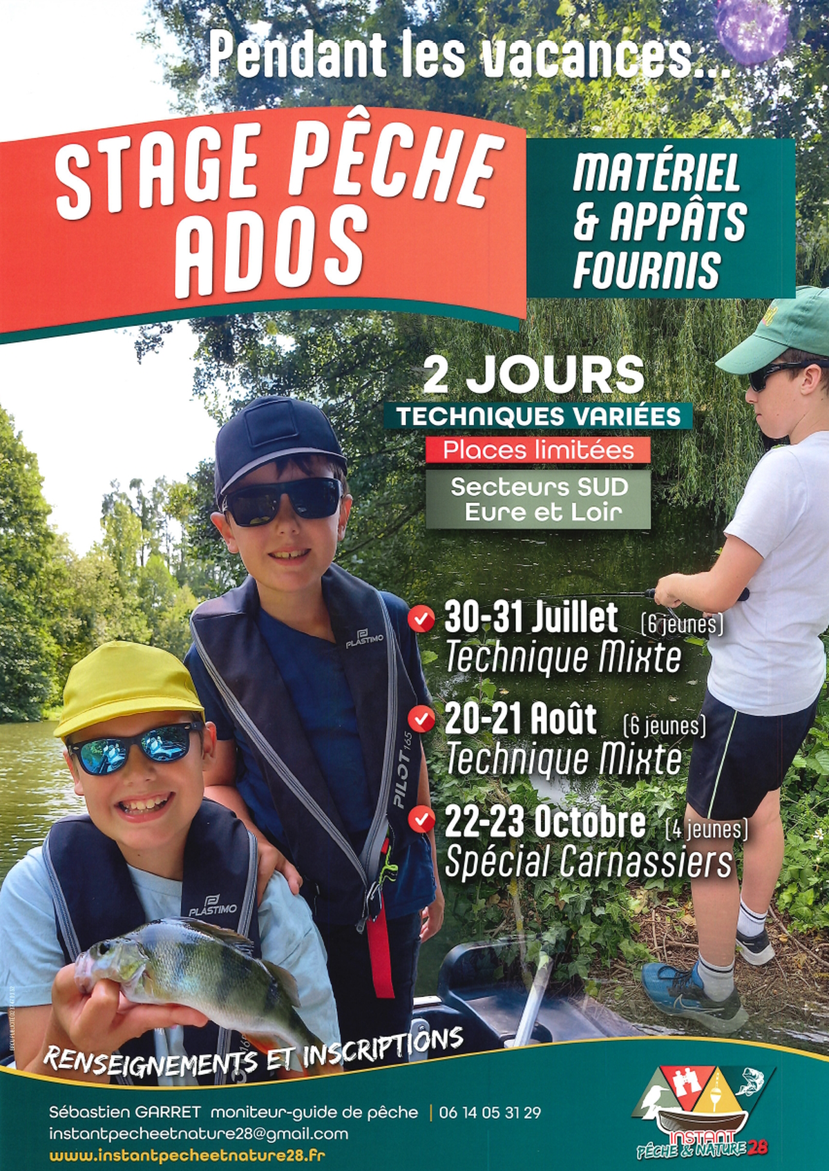 Stage de pêche ados - technique mixte