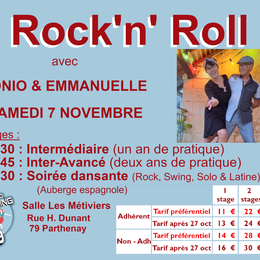 Stage de rock et soirée dansante