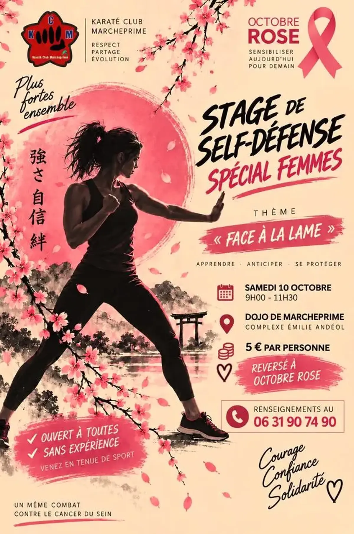 Stage de Self-Défense Spécial Femme dans le cadre d' Octobre Rose