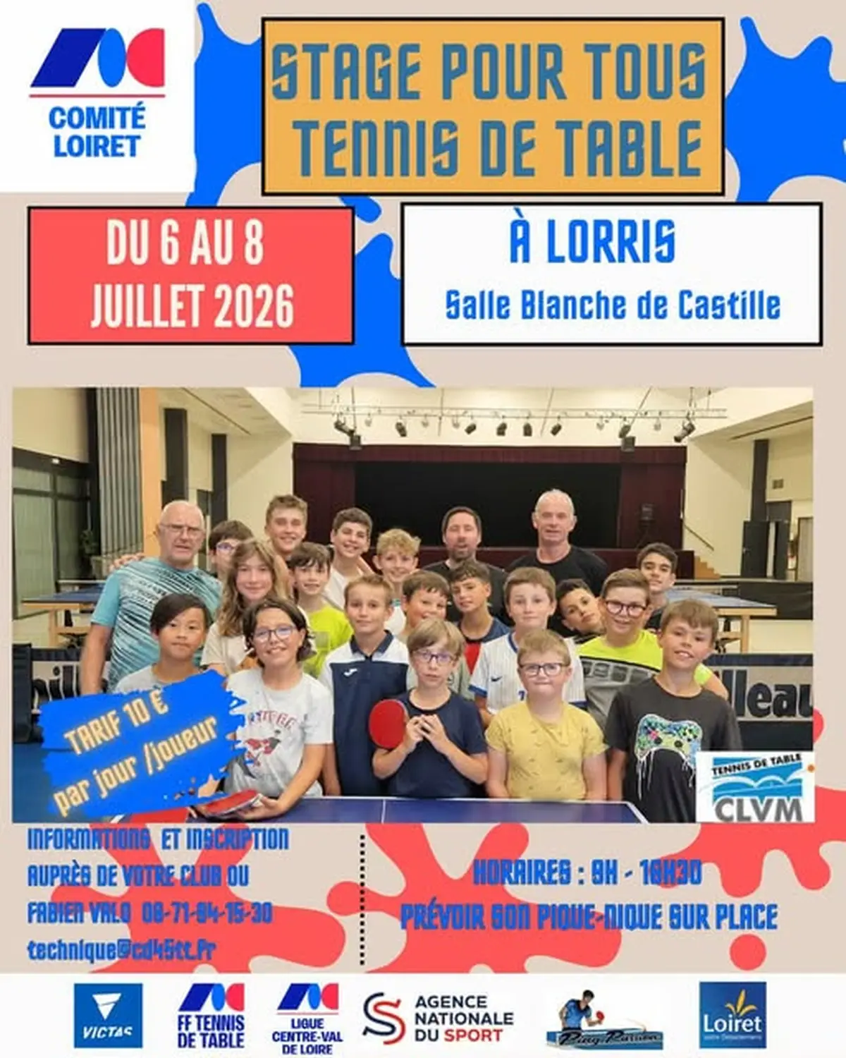 Stage de tennis de table