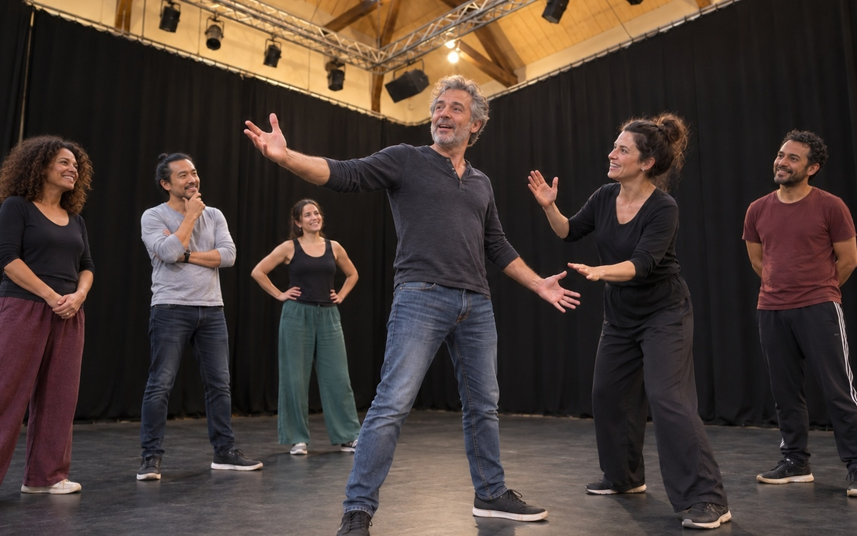 Stage de théâtre : bonimenteur et Monsieur Loyal