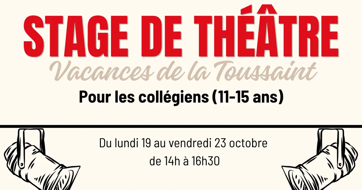 Stage de Théâtre Collégiens au théâtre Ainsi de Suite