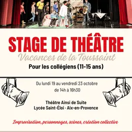 Stage de Théâtre Collégiens au théâtre Ainsi de Suite