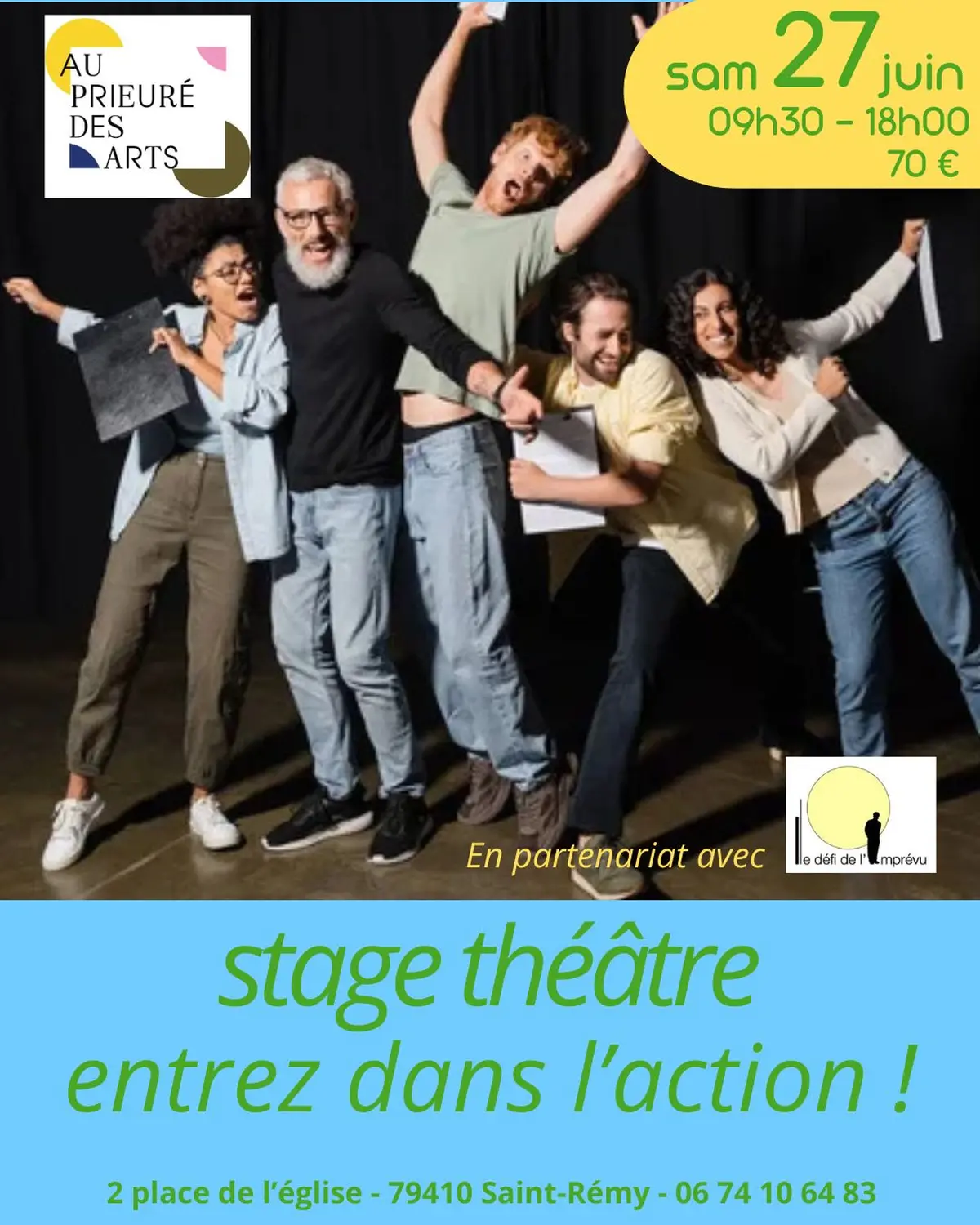 Stage de théâtre : Entrez dans l'action ! à Saint-Rémy