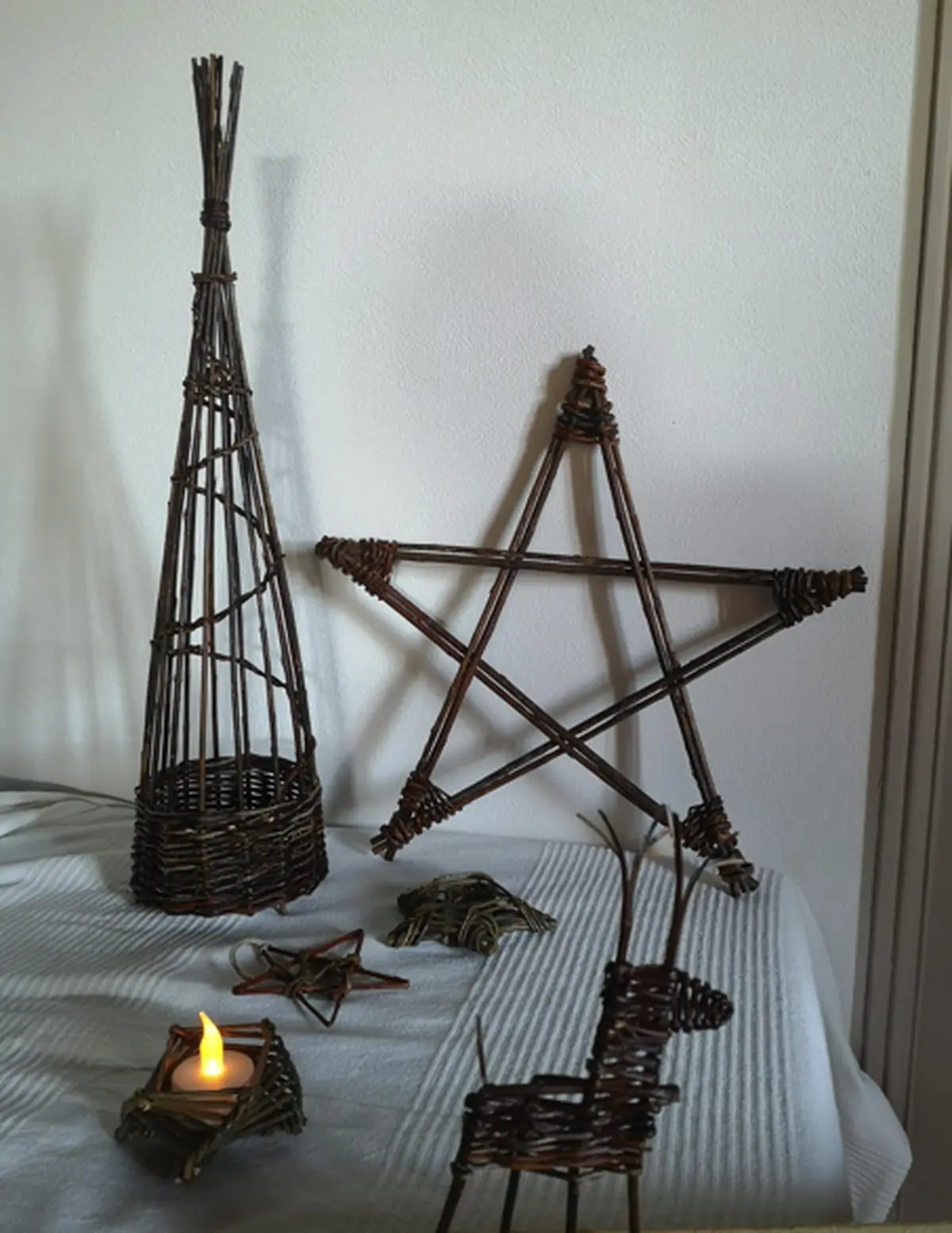 Stage de vannerie : Décorations de Noël