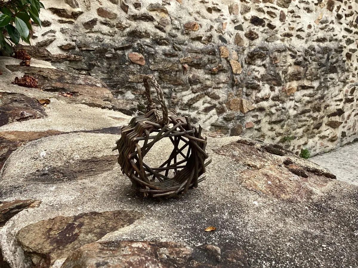 Stage de vannerie : fabrication d'une mangeoire-roue