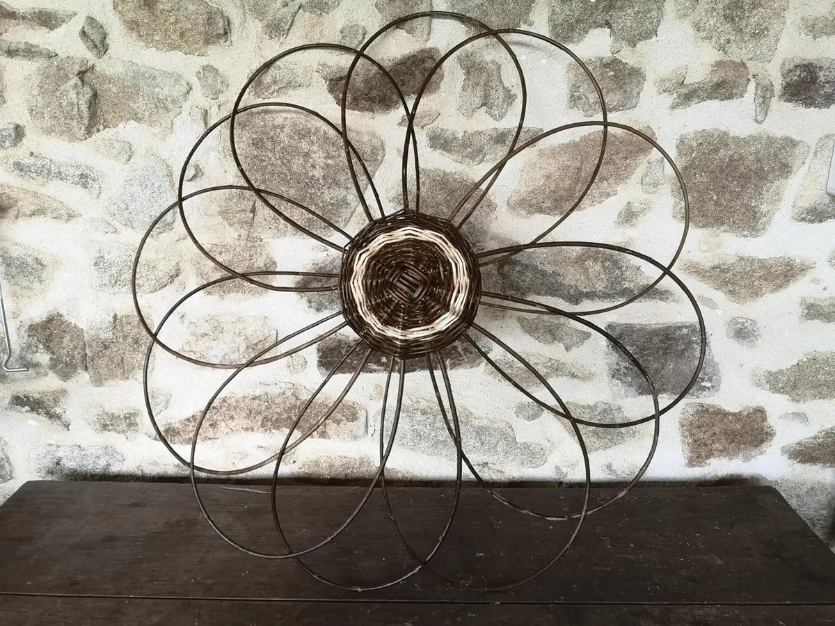 Stage de vannerie : fleur géante