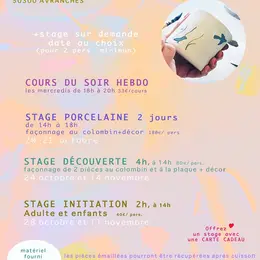 Stage découverte céramique