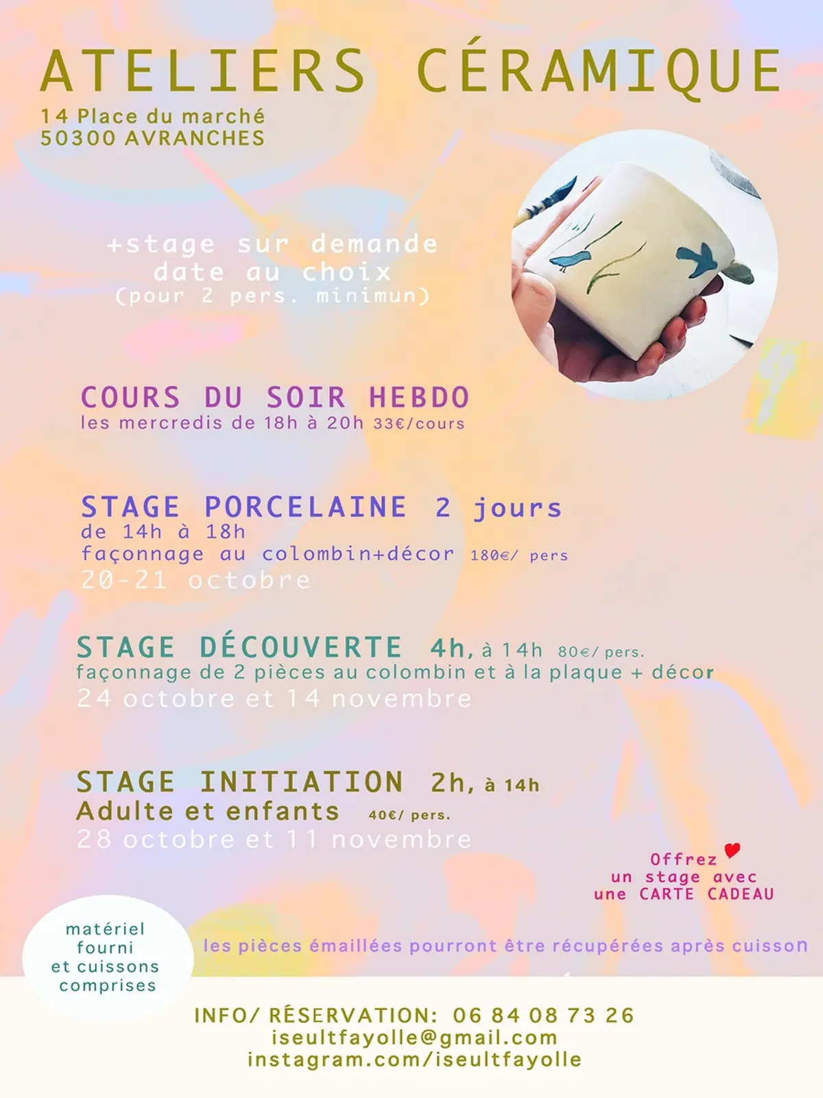 Stage découverte céramique