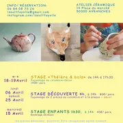 Stage découverte céramique destiné aux enfants