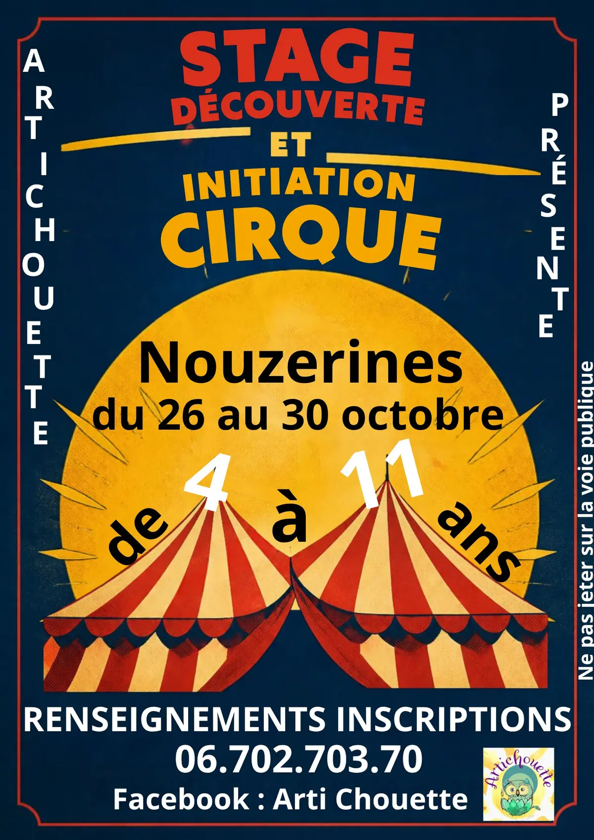 Stage découverte et initiation de cirque