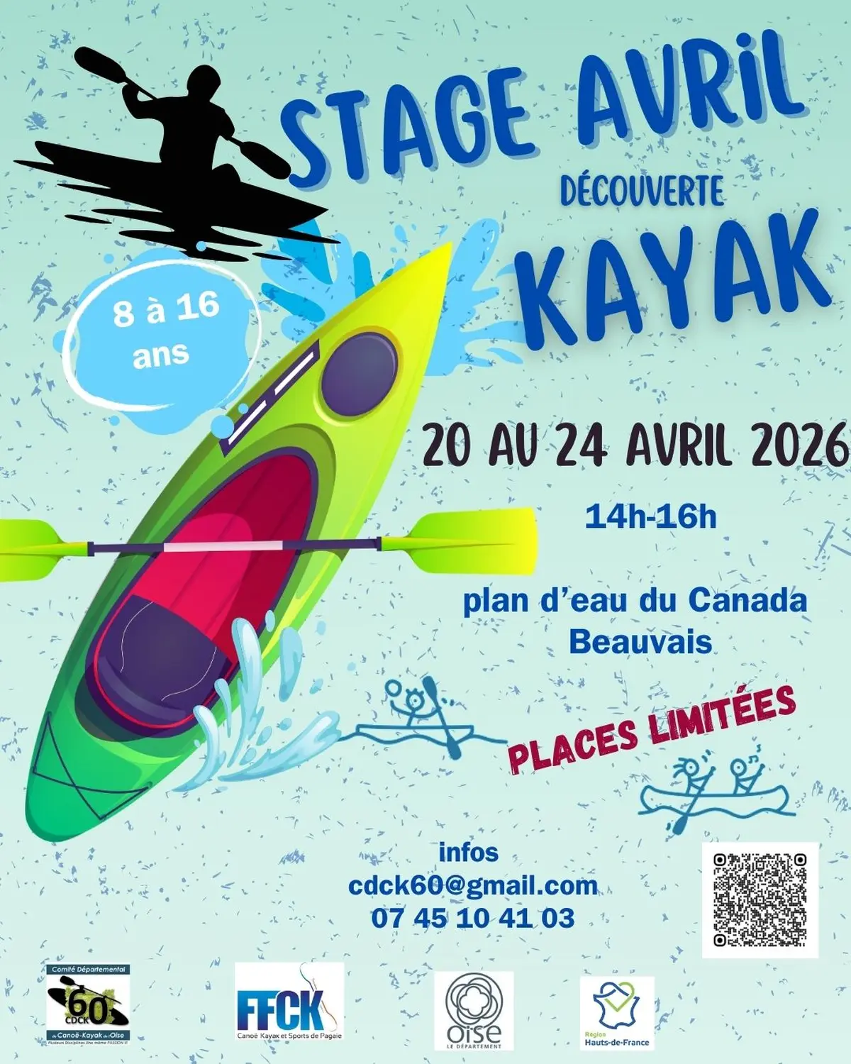 Stage découverte kayak avril