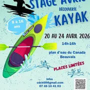 Stage découverte kayak avril