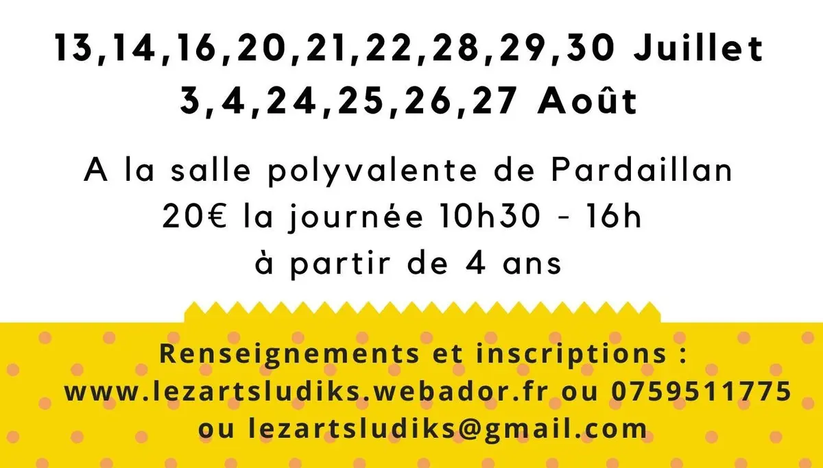 Stage des arts du cirque avec Lezarts Ludiks