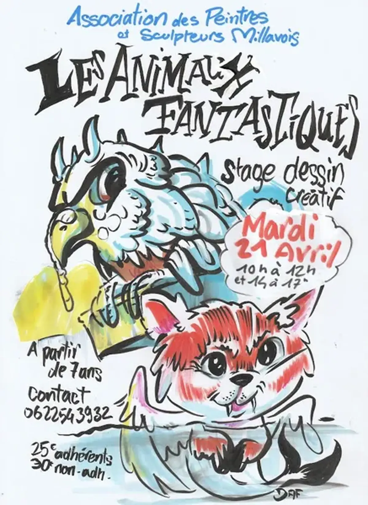 Stage dessin créatif  animaux fantastiques   - Vieux Moulin