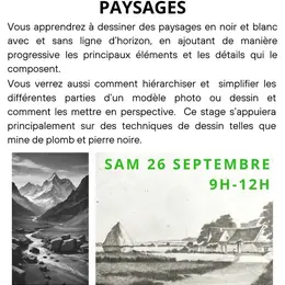 Stage dessin : Dessiner en noir & blanc par Floriane VIRGO